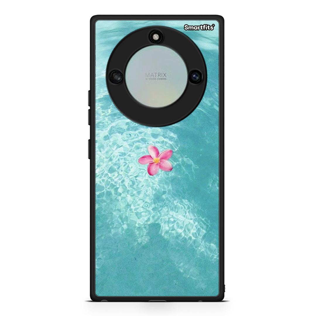 Honor X40 Water Flower Θήκη από τη Smartfits με σχέδιο στο πίσω μέρος και μαύρο περίβλημα | Smartphone case with colorful back and black bezels by Smartfits