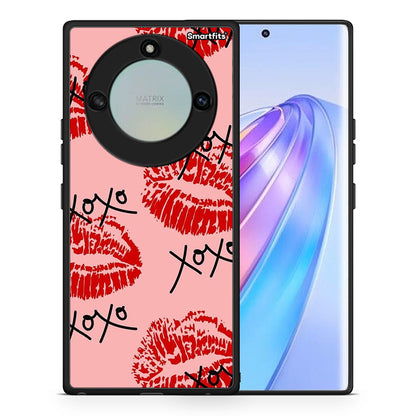 Θήκη Honor X40 XOXO Lips από τη Smartfits με σχέδιο στο πίσω μέρος και μαύρο περίβλημα | Honor X40 XOXO Lips case with colorful back and black bezels