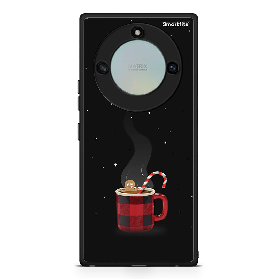 Honor X40 Xmas Bathing θήκη από τη Smartfits με σχέδιο στο πίσω μέρος και μαύρο περίβλημα | Smartphone case with colorful back and black bezels by Smartfits