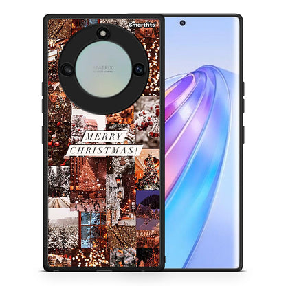 Θήκη Honor X40 Xmas Collage από τη Smartfits με σχέδιο στο πίσω μέρος και μαύρο περίβλημα | Honor X40 Xmas Collage case with colorful back and black bezels