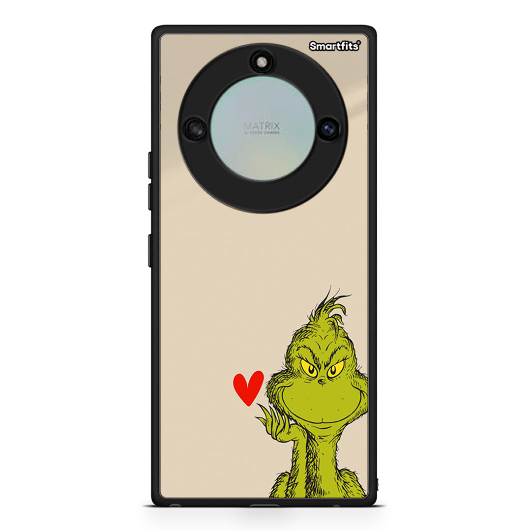 Honor X40 Xmas Grinch θήκη από τη Smartfits με σχέδιο στο πίσω μέρος και μαύρο περίβλημα | Smartphone case with colorful back and black bezels by Smartfits