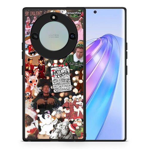 Θήκη Honor X40 Xmas Movies από τη Smartfits με σχέδιο στο πίσω μέρος και μαύρο περίβλημα | Honor X40 Xmas Movies case with colorful back and black bezels