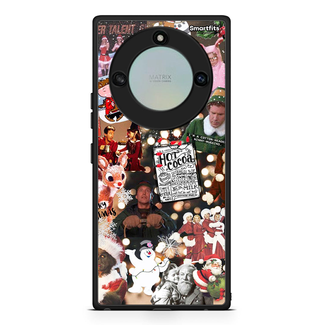 Honor X40 Xmas Movies θήκη από τη Smartfits με σχέδιο στο πίσω μέρος και μαύρο περίβλημα | Smartphone case with colorful back and black bezels by Smartfits