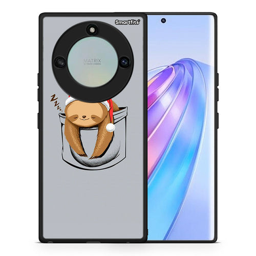 Θήκη Honor X40 Xmas Zzzz από τη Smartfits με σχέδιο στο πίσω μέρος και μαύρο περίβλημα | Honor X40 Xmas Zzzz case with colorful back and black bezels