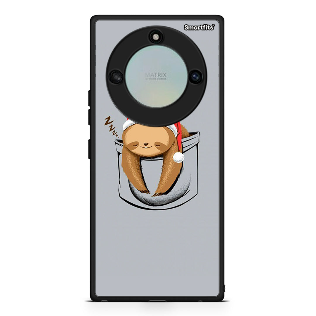 Honor X40 Xmas Zzzz θήκη από τη Smartfits με σχέδιο στο πίσω μέρος και μαύρο περίβλημα | Smartphone case with colorful back and black bezels by Smartfits