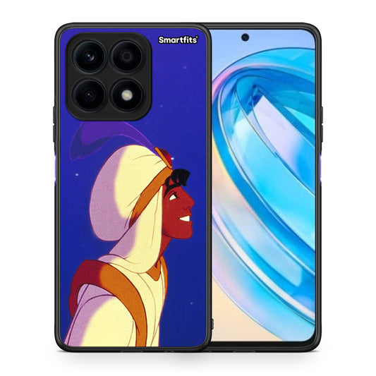 Θήκη Honor X8a Alladin And Jasmine Love 1 από τη Smartfits με σχέδιο στο πίσω μέρος και μαύρο περίβλημα | Honor X8a Alladin And Jasmine Love 1 Case with Colorful Back and Black Bezels