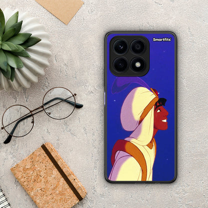 Θήκη Honor X8a Alladin And Jasmine Love 1 από τη Smartfits με σχέδιο στο πίσω μέρος και μαύρο περίβλημα | Honor X8a Alladin And Jasmine Love 1 Case with Colorful Back and Black Bezels