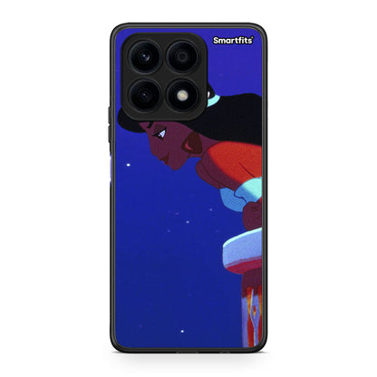 Θήκη Honor X8a Alladin And Jasmine Love 2 από τη Smartfits με σχέδιο στο πίσω μέρος και μαύρο περίβλημα | Honor X8a Alladin And Jasmine Love 2 Case with Colorful Back and Black Bezels