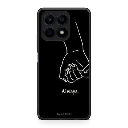 Θήκη Honor X8a Always & Forever 1 από τη Smartfits με σχέδιο στο πίσω μέρος και μαύρο περίβλημα | Honor X8a Always & Forever 1 Case with Colorful Back and Black Bezels