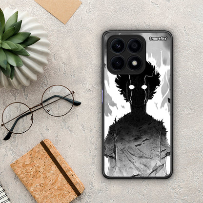 Θήκη Honor X8a Anime Boy από τη Smartfits με σχέδιο στο πίσω μέρος και μαύρο περίβλημα | Honor X8a Anime Boy Case with Colorful Back and Black Bezels