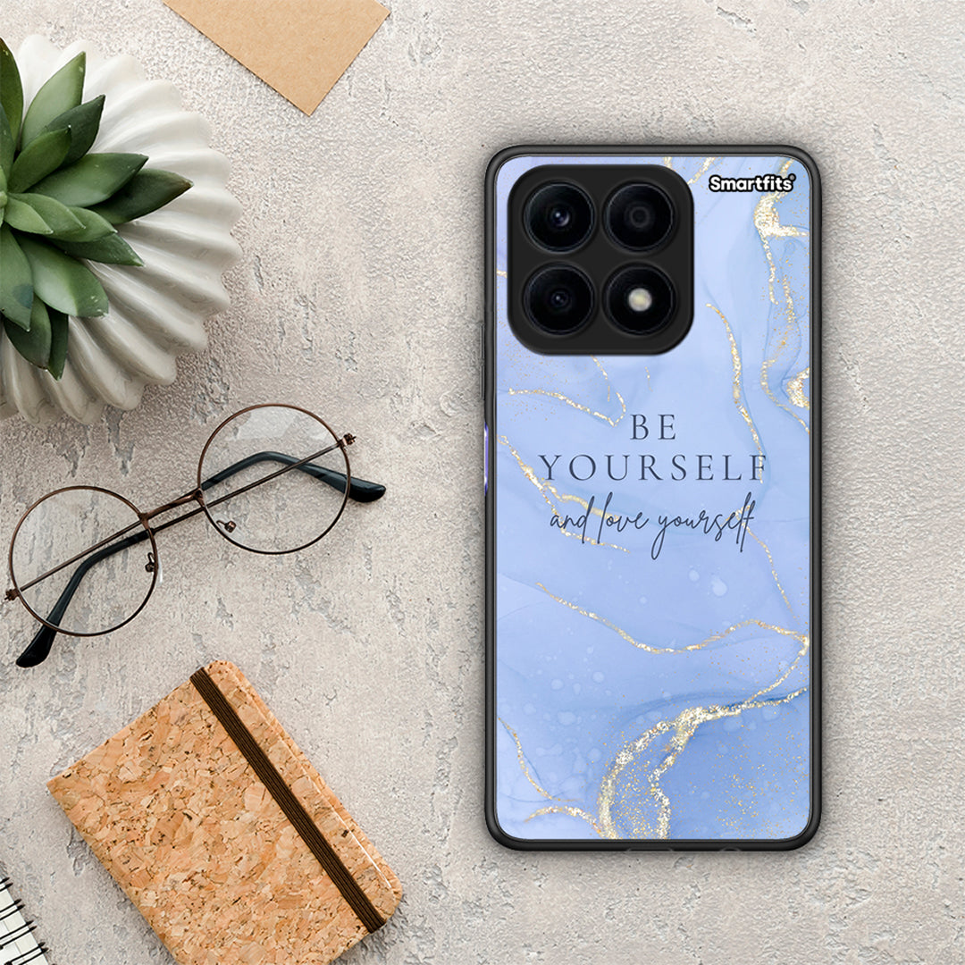 Θήκη Honor X8a Be Yourself από τη Smartfits με σχέδιο στο πίσω μέρος και μαύρο περίβλημα | Honor X8a Be Yourself Case with Colorful Back and Black Bezels