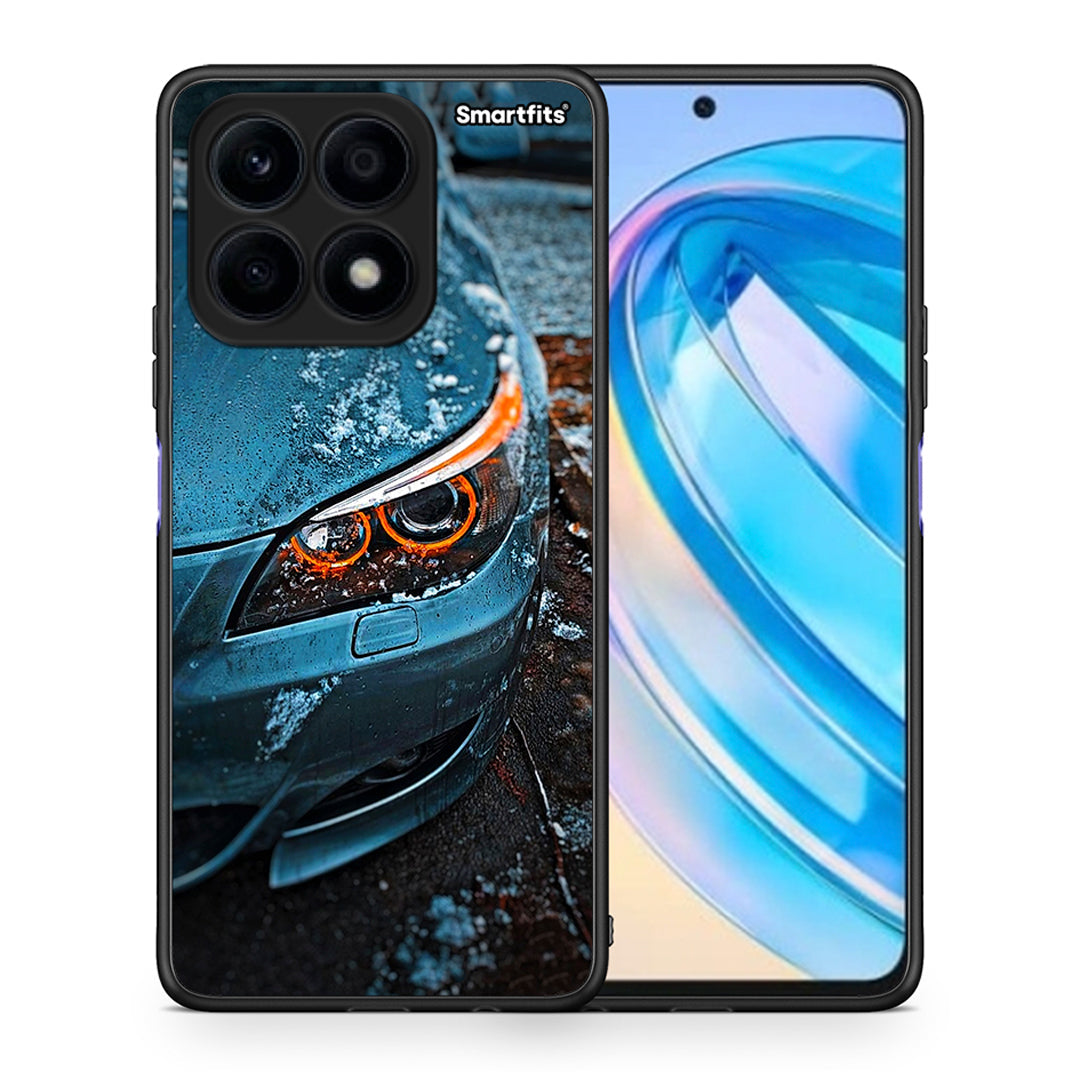 Θήκη Honor X8a Bmw E60 από τη Smartfits με σχέδιο στο πίσω μέρος και μαύρο περίβλημα | Honor X8a Bmw E60 Case with Colorful Back and Black Bezels