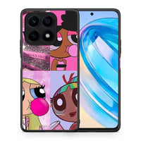 Thumbnail for Θήκη Honor X8a Bubble Girls από τη Smartfits με σχέδιο στο πίσω μέρος και μαύρο περίβλημα | Honor X8a Bubble Girls Case with Colorful Back and Black Bezels