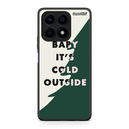 Θήκη Honor X8a Cold Outside από τη Smartfits με σχέδιο στο πίσω μέρος και μαύρο περίβλημα | Honor X8a Cold Outside Case with Colorful Back and Black Bezels