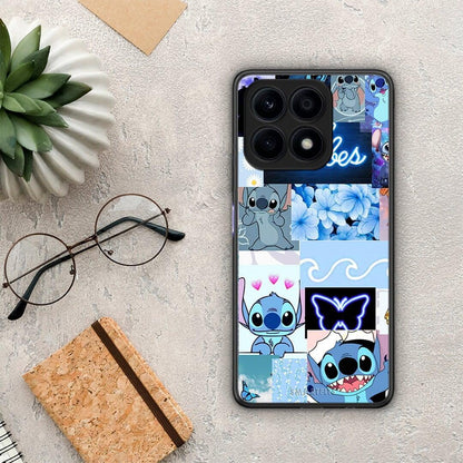 Θήκη Honor X8a Collage Good Vibes από τη Smartfits με σχέδιο στο πίσω μέρος και μαύρο περίβλημα | Honor X8a Collage Good Vibes Case with Colorful Back and Black Bezels