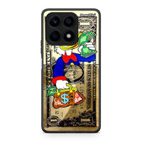 Thumbnail for Θήκη Honor X8a Duck Money από τη Smartfits με σχέδιο στο πίσω μέρος και μαύρο περίβλημα | Honor X8a Duck Money Case with Colorful Back and Black Bezels