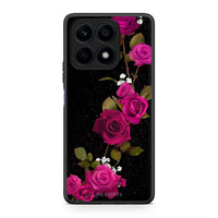 Thumbnail for Θήκη Honor X8a Flower Red Roses από τη Smartfits με σχέδιο στο πίσω μέρος και μαύρο περίβλημα | Honor X8a Flower Red Roses Case with Colorful Back and Black Bezels