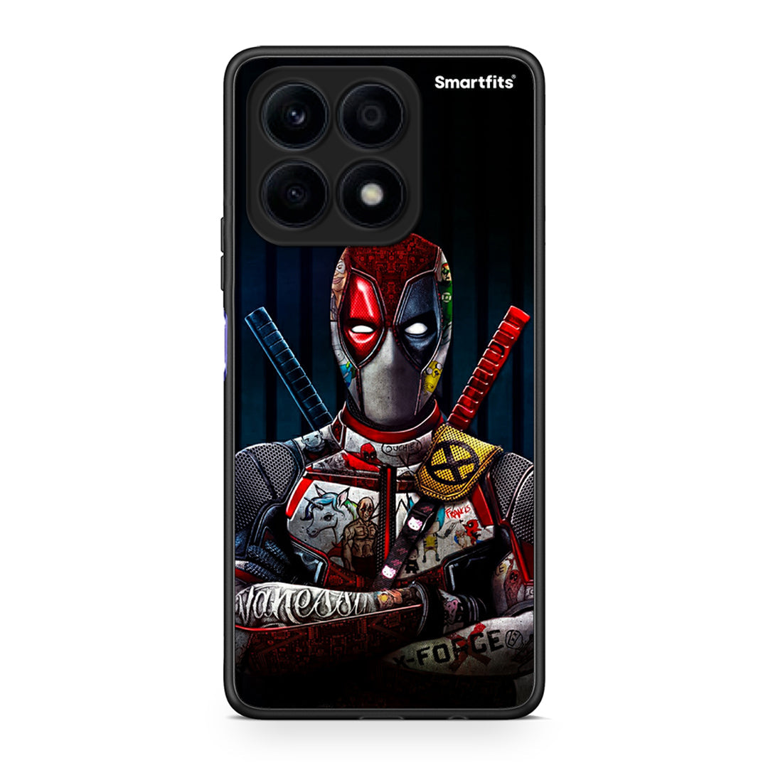 Θήκη Honor X8a Funny Guy από τη Smartfits με σχέδιο στο πίσω μέρος και μαύρο περίβλημα | Honor X8a Funny Guy Case with Colorful Back and Black Bezels