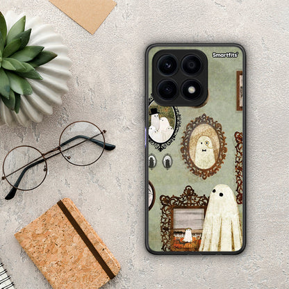 Θήκη Honor X8a Halloween Ghost Season από τη Smartfits με σχέδιο στο πίσω μέρος και μαύρο περίβλημα | Honor X8a Halloween Ghost Season Case with Colorful Back and Black Bezels