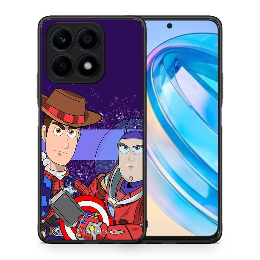 Θήκη Honor X8a Infinity Story από τη Smartfits με σχέδιο στο πίσω μέρος και μαύρο περίβλημα | Honor X8a Infinity Story Case with Colorful Back and Black Bezels