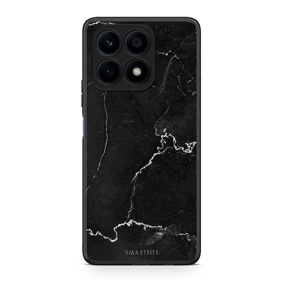 Θήκη Honor X8a Marble Black από τη Smartfits με σχέδιο στο πίσω μέρος και μαύρο περίβλημα | Honor X8a Marble Black Case with Colorful Back and Black Bezels