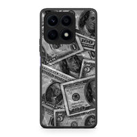 Thumbnail for Θήκη Honor X8a Money Dollars από τη Smartfits με σχέδιο στο πίσω μέρος και μαύρο περίβλημα | Honor X8a Money Dollars Case with Colorful Back and Black Bezels