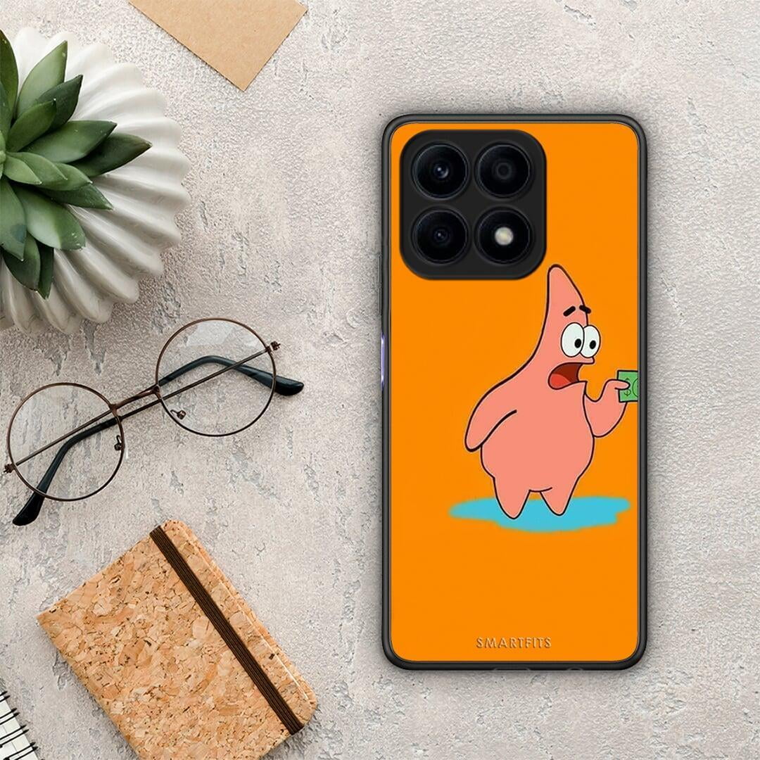 Θήκη Honor X8a No Money 1 από τη Smartfits με σχέδιο στο πίσω μέρος και μαύρο περίβλημα | Honor X8a No Money 1 Case with Colorful Back and Black Bezels