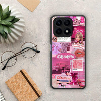 Thumbnail for Θήκη Honor X8a Pink Love από τη Smartfits με σχέδιο στο πίσω μέρος και μαύρο περίβλημα | Honor X8a Pink Love Case with Colorful Back and Black Bezels