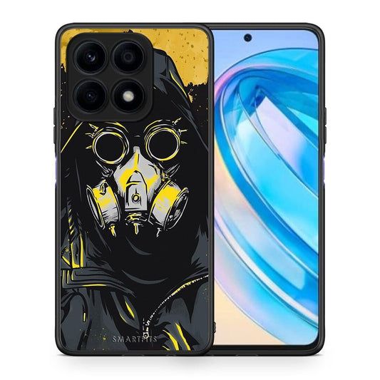 Θήκη Honor X8a PopArt Mask από τη Smartfits με σχέδιο στο πίσω μέρος και μαύρο περίβλημα | Honor X8a PopArt Mask Case with Colorful Back and Black Bezels