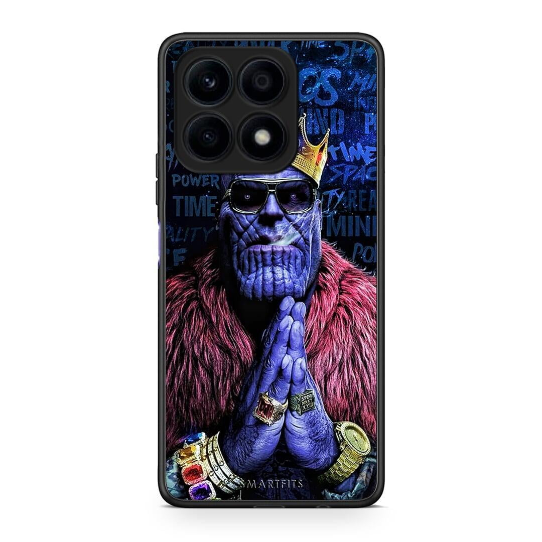 Θήκη Honor X8a PopArt Thanos από τη Smartfits με σχέδιο στο πίσω μέρος και μαύρο περίβλημα | Honor X8a PopArt Thanos Case with Colorful Back and Black Bezels