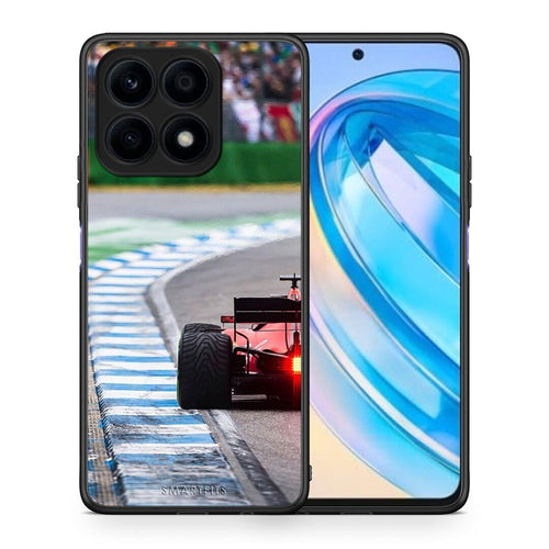 Θήκη Honor X8a Racing Vibes από τη Smartfits με σχέδιο στο πίσω μέρος και μαύρο περίβλημα | Honor X8a Racing Vibes Case with Colorful Back and Black Bezels