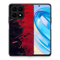 Thumbnail for Θήκη Honor X8a Red Paint από τη Smartfits με σχέδιο στο πίσω μέρος και μαύρο περίβλημα | Honor X8a Red Paint Case with Colorful Back and Black Bezels