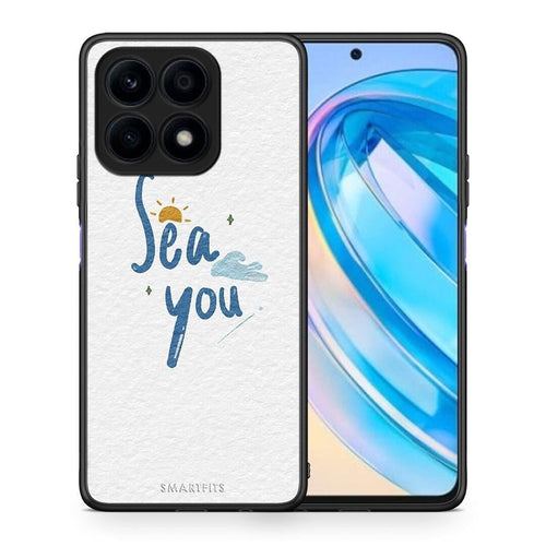 Θήκη Honor X8a Sea You από τη Smartfits με σχέδιο στο πίσω μέρος και μαύρο περίβλημα | Honor X8a Sea You Case with Colorful Back and Black Bezels