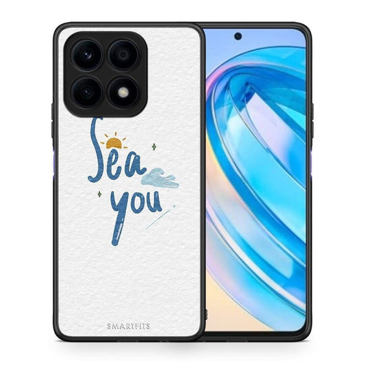 Θήκη Honor X8a Sea You από τη Smartfits με σχέδιο στο πίσω μέρος και μαύρο περίβλημα | Honor X8a Sea You Case with Colorful Back and Black Bezels