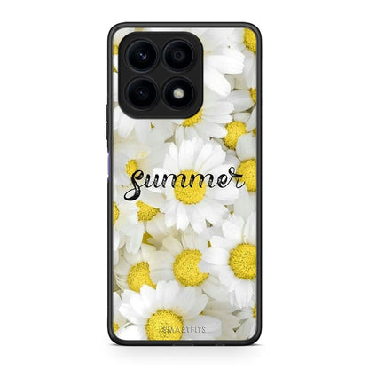 Θήκη Honor X8a Summer Daisies από τη Smartfits με σχέδιο στο πίσω μέρος και μαύρο περίβλημα | Honor X8a Summer Daisies Case with Colorful Back and Black Bezels
