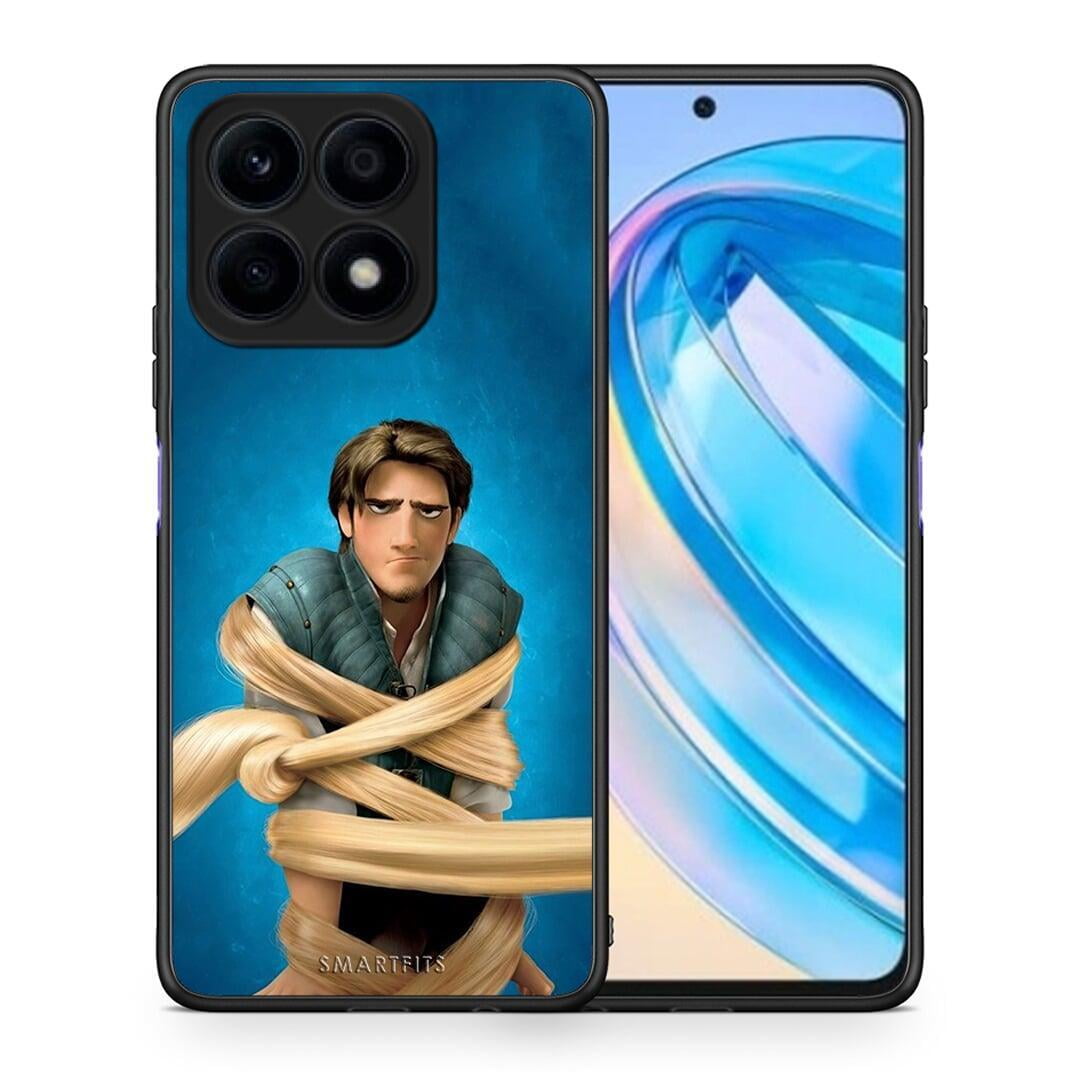 Θήκη Honor X8a Tangled 1 από τη Smartfits με σχέδιο στο πίσω μέρος και μαύρο περίβλημα | Honor X8a Tangled 1 Case with Colorful Back and Black Bezels