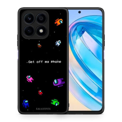 Θήκη Honor X8a Text AFK από τη Smartfits με σχέδιο στο πίσω μέρος και μαύρο περίβλημα | Honor X8a Text AFK Case with Colorful Back and Black Bezels