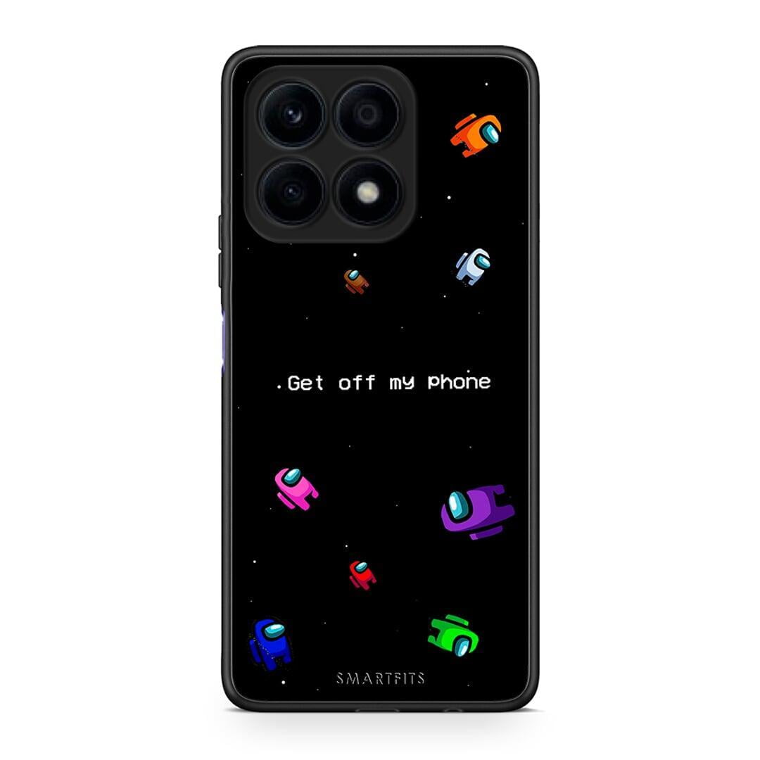 Θήκη Honor X8a Text AFK από τη Smartfits με σχέδιο στο πίσω μέρος και μαύρο περίβλημα | Honor X8a Text AFK Case with Colorful Back and Black Bezels