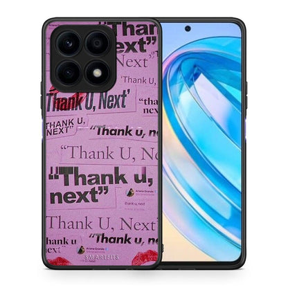 Θήκη Honor X8a Thank You Next από τη Smartfits με σχέδιο στο πίσω μέρος και μαύρο περίβλημα | Honor X8a Thank You Next Case with Colorful Back and Black Bezels