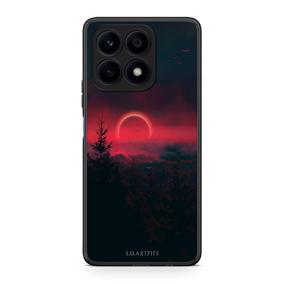 Θήκη Honor X8a Tropic Sunset από τη Smartfits με σχέδιο στο πίσω μέρος και μαύρο περίβλημα | Honor X8a Tropic Sunset Case with Colorful Back and Black Bezels