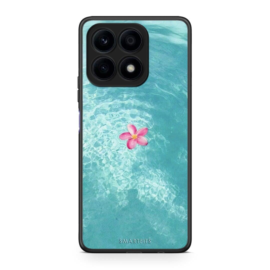 Θήκη Honor X8a Water Flower από τη Smartfits με σχέδιο στο πίσω μέρος και μαύρο περίβλημα | Honor X8a Water Flower Case with Colorful Back and Black Bezels