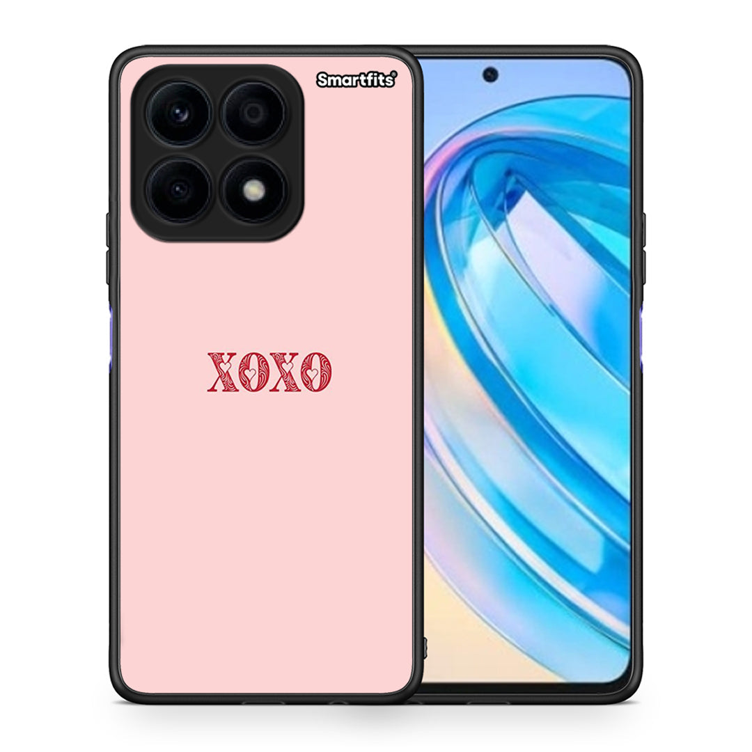 Θήκη Honor X8a XOXO Love από τη Smartfits με σχέδιο στο πίσω μέρος και μαύρο περίβλημα | Honor X8a XOXO Love Case with Colorful Back and Black Bezels