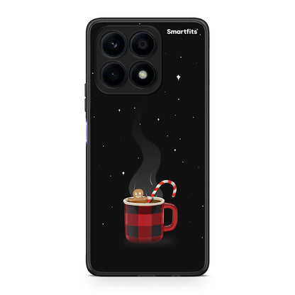 Θήκη Honor X8a Xmas Bathing από τη Smartfits με σχέδιο στο πίσω μέρος και μαύρο περίβλημα | Honor X8a Xmas Bathing Case with Colorful Back and Black Bezels