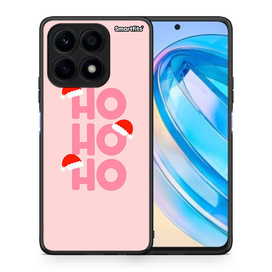 Θήκη Honor X8a Xmas Ho Ho Ho από τη Smartfits με σχέδιο στο πίσω μέρος και μαύρο περίβλημα | Honor X8a Xmas Ho Ho Ho Case with Colorful Back and Black Bezels