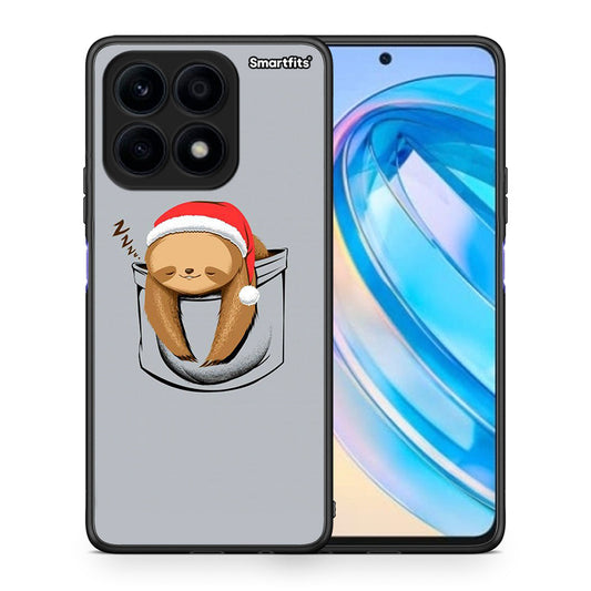 Θήκη Honor X8a Xmas Zzzz από τη Smartfits με σχέδιο στο πίσω μέρος και μαύρο περίβλημα | Honor X8a Xmas Zzzz Case with Colorful Back and Black Bezels