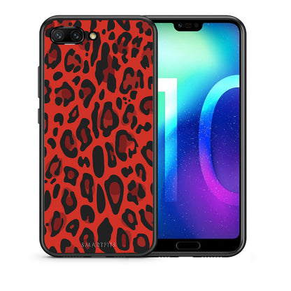 Animal Red Leopard - Honor 10 θήκη