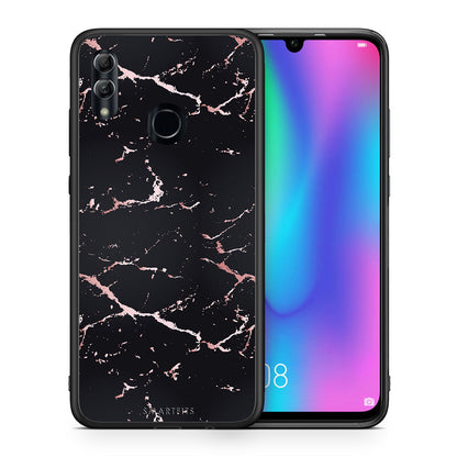 Marble Black Rosegold - Honor 10 Lite θήκη