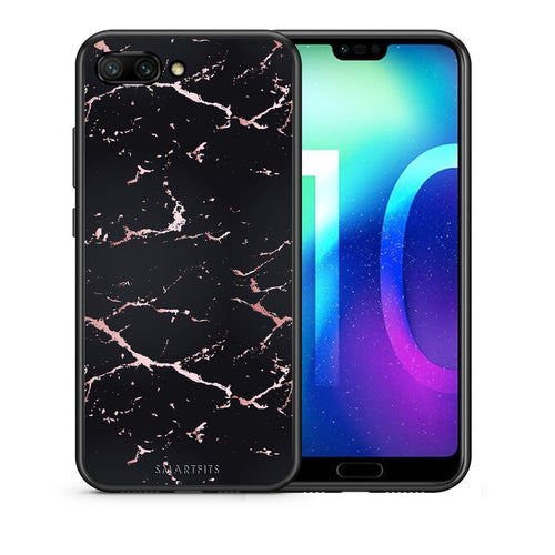 Marble Black Rosegold - Honor 10 θήκη