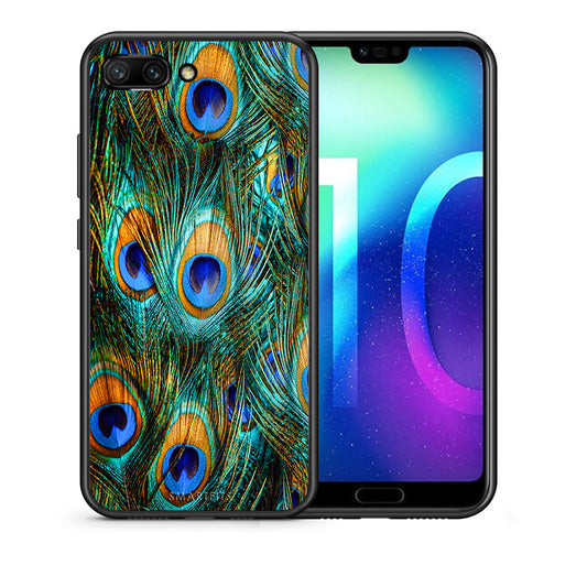 Real Peacock Feathers - Honor 10 θήκη