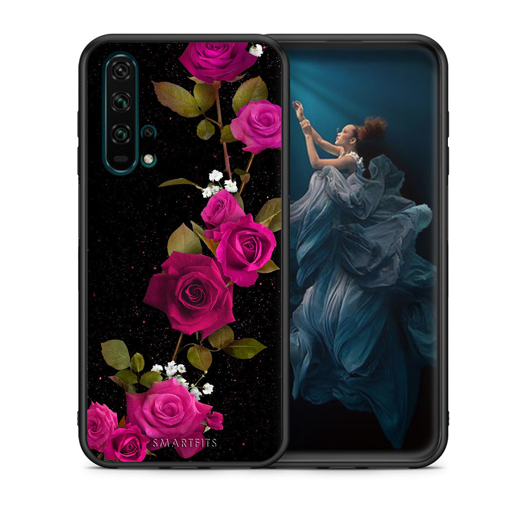 Flower Red Roses - Honor 20 Pro θήκη